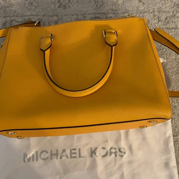 Michael Kors Mustard Yellow Satchel - Picture 3 of 4